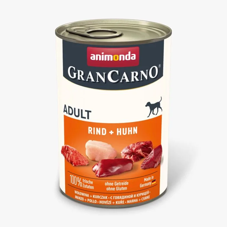 Вологий корм для собак Animonda GranCarno Adult з яловичиною та куркою