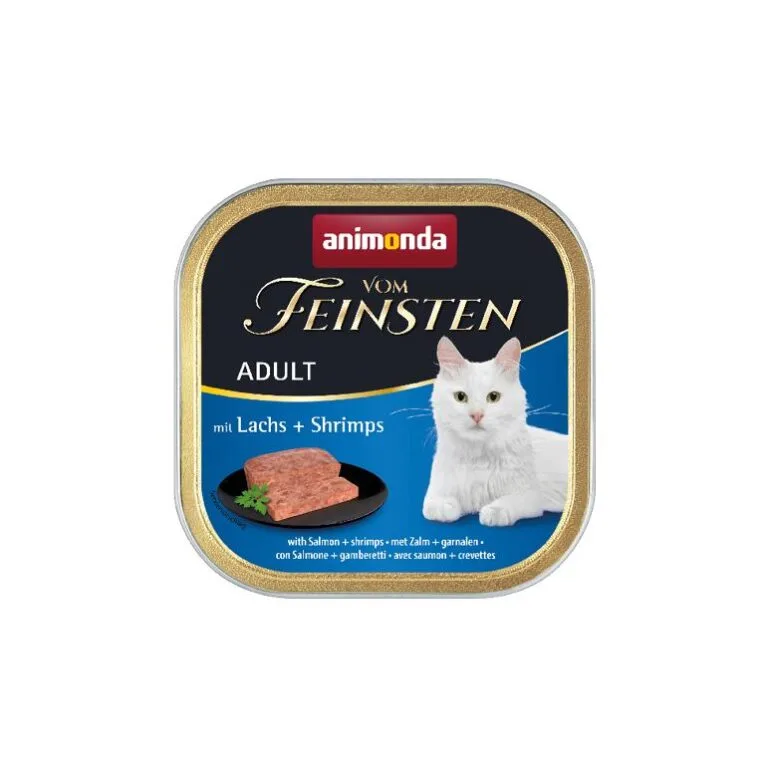 Вологий корм Animonda Vom Feinsten Adult з лососем та креветками для котів, 100 г