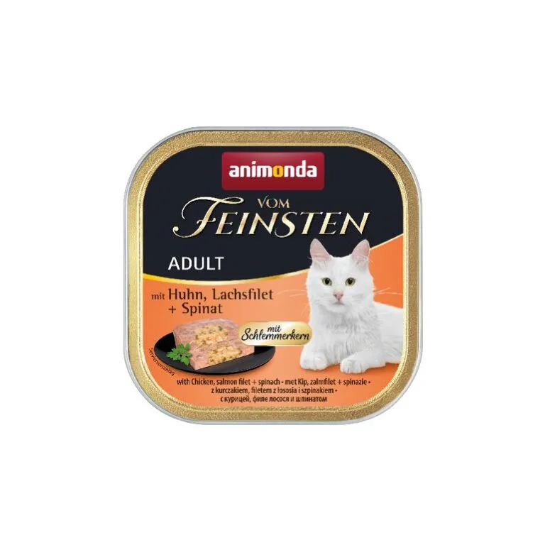 Вологий корм Animonda Vom Feinsten з куркою та лососем для котів, 100 г