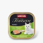 Вологий корм для котів Animonda Vom Feinsten Adult з індичкою, курячою грудкою і травами, 100 г