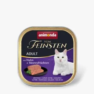 Влажный корм Animonda Vom Feinsten Adult with Chicken + Seafood с курицей и морепродуктами для кошек, 100 г