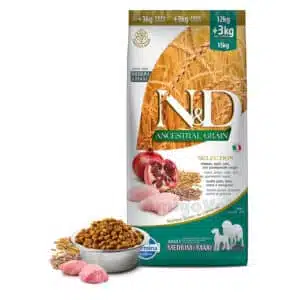 Сухий корм для дорослих собак середніх та великих порід Farmina N&D Ancestral Grain з куркою та гранатом, 15 кг