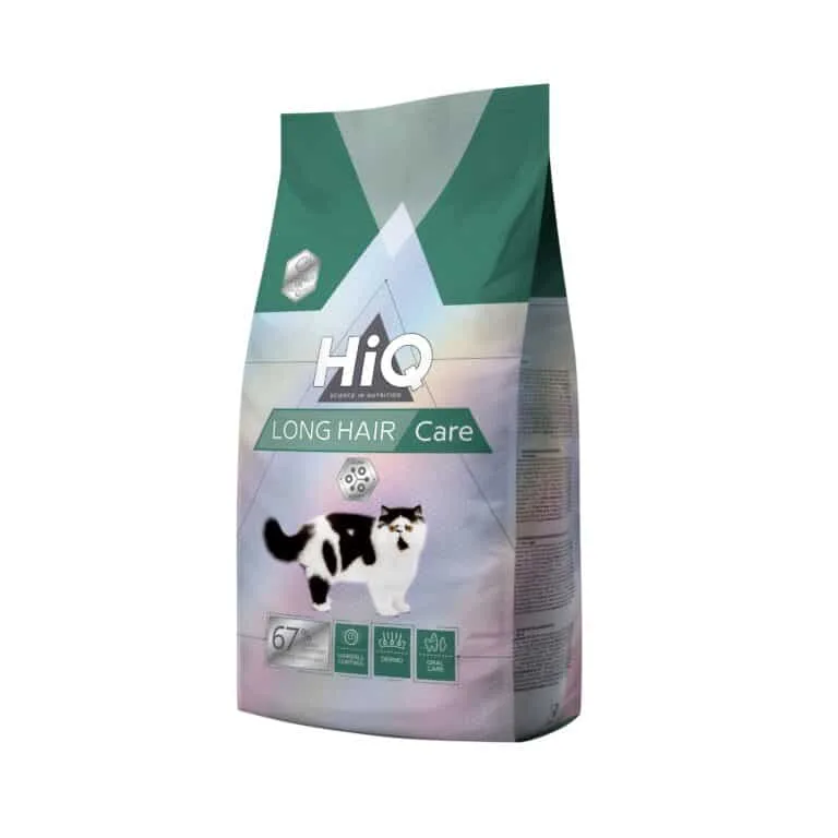 Сухий корм HiQ LongHair care для довгошерстих котів