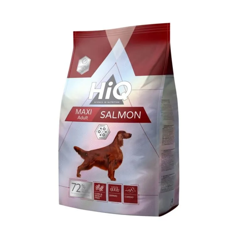 Сухий корм HiQ Maxi Adult Salmon з лососем для собак великих порід