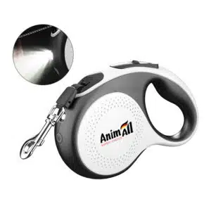 Повідець-рулетка AnimAll з LED-ліхтариком для собак до 25 кг, 5 м