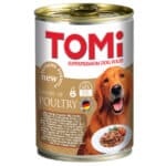 TOMi 3 Kinds of Poultry ТОМі 3 ВИДА ПТИЦІ консерви для собак, вологий корм, банка 1,2кг