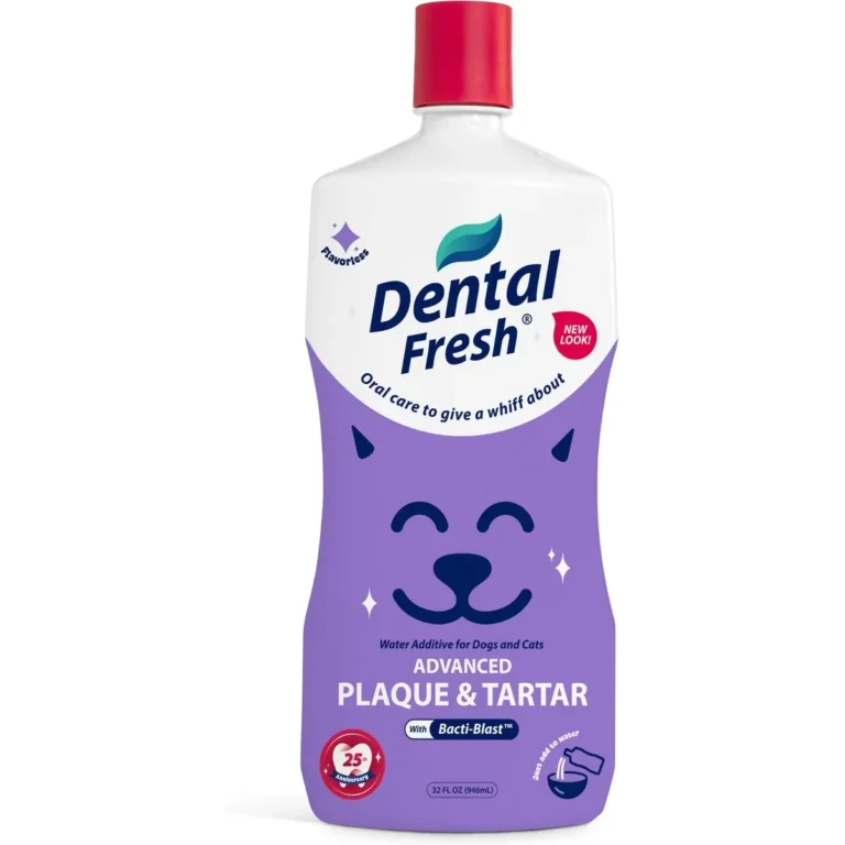 Добавка до води проти зубного нальоту і запаху з пащі собак і котів SynergyLabs Dental Fresh Advanced Plaque & Tartar, 503 мл