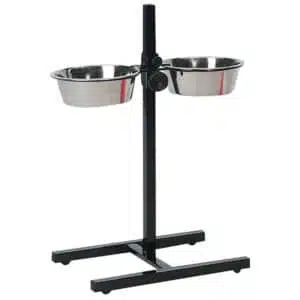 Миски на штативі Flamingo H-Stand для собак, нержавіюча сталь, 2х2,5 л