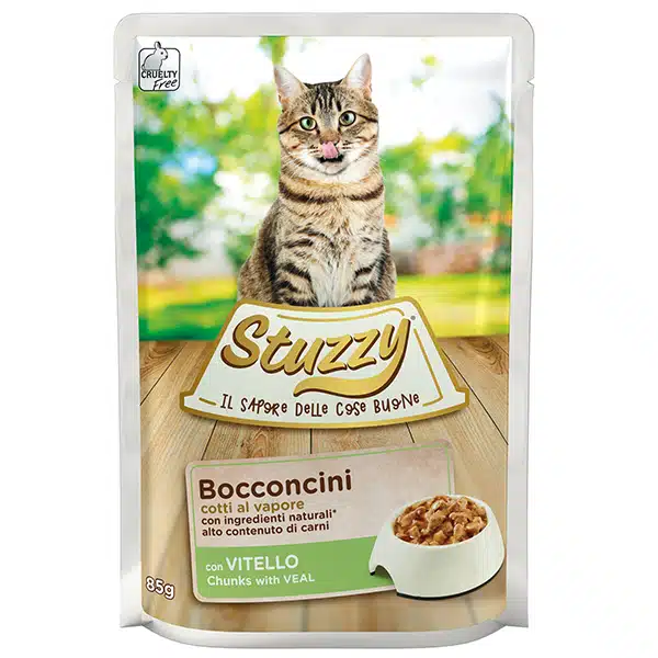 Вологий корм Stuzzy з телятиною для котів, 85 г