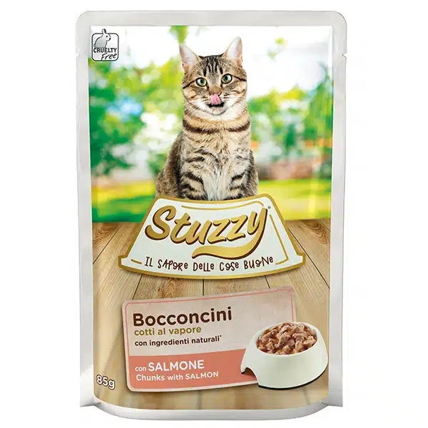 Вологий корм для котів Stuzzy Cat Salmon з лососем в соусі, пауч 85 г
