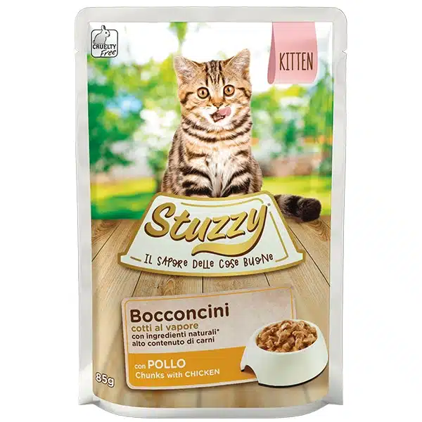 Вологий корм для кошенят Stuzzy Chicken for Kitten з куркою в соусі, пауч 85 г