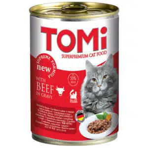 Вологий корм TOMi з яловичиною для котів, 400 г