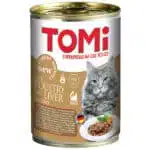 Вологий корм TOMi з птицею та печінкою для котів, 400 г