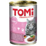 TOMi Veal ТОМ ТЕЛЯТИНА консервы для кошек, влажный корм, банка 400г