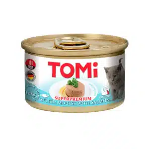 Вологий корм TOMi мус з лососем для кошенят, 85 г