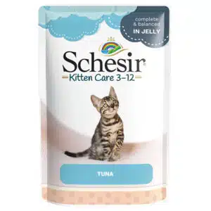 Вологий корм для кошенят Schesir з тунцем в желе, 85г