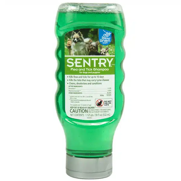 Шампунь від бліх та кліщів Sentry Sundried Linen для собак (45мл) діюча речовина Перметрин та Піперонілбутоксид