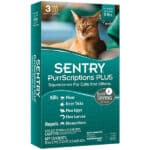 Краплі від бліх та кліщів Sentry PurrScriptions Plus для котів до 2.2кг (0.7мл - 3шт упаковка) діюча речовина Цефенпрокс та Пірипроксифен