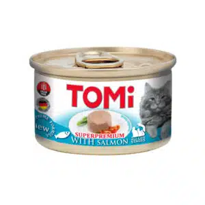 Вологий корм для котів TOMi Superpremium мус з лососем
