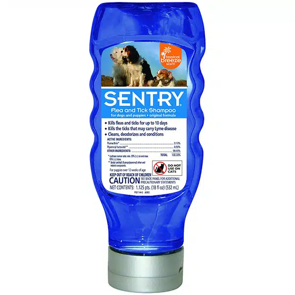 Шампунь від бліх та кліщів Sentry Tropical Breeze для собак (532мл) діюча речовина Перметрин та Пірипроксифен