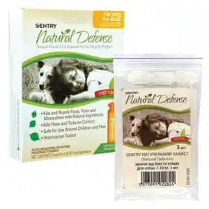 Краплі Sentry Natural Defence від бліх та кліщів для собак 7-18 кг, 3 піпетки