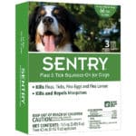 Краплі від бліх, кліщів та комарів Sentry для собак від 30кг (4.5мл діюча речовина Перметрин та Пірипроксифен