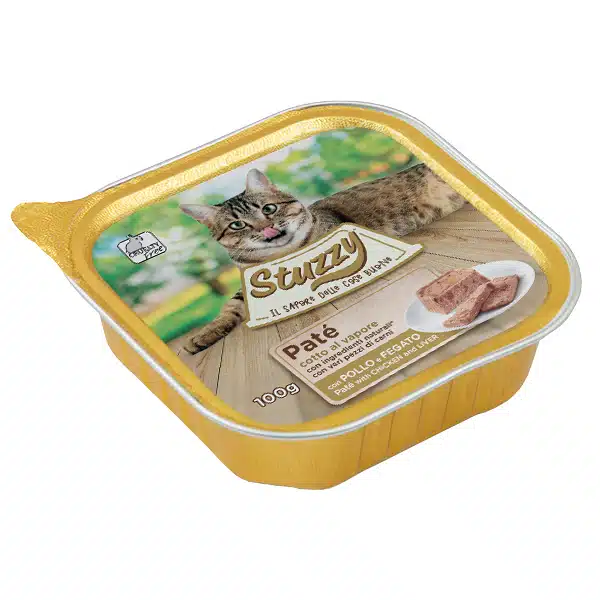 Вологий корм Stuzzy з куркою і печінкою для котів, 100 г