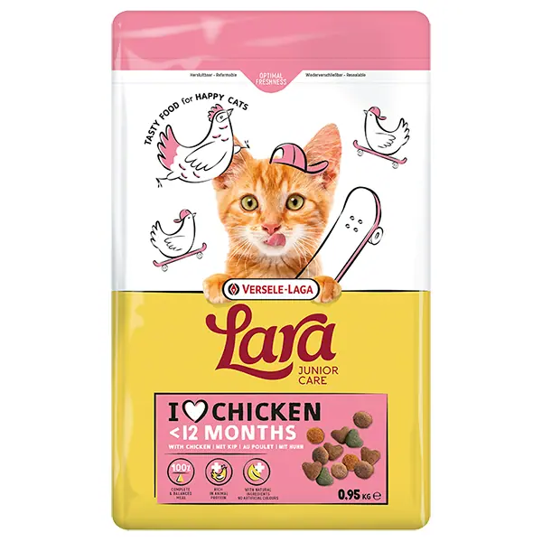 Сухий корм Lara Junior Care для кошенят з куркою