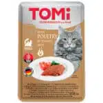 Вологий корм TOMi з птицею в томатному желе для котів, 100 г
