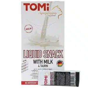 Рідкі ласощі TOMi з молоком та таурином для котів, 10 шт