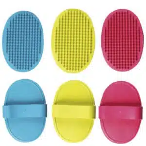 Масажна щітка Flamingo Brush Oval гумова овальна для собак