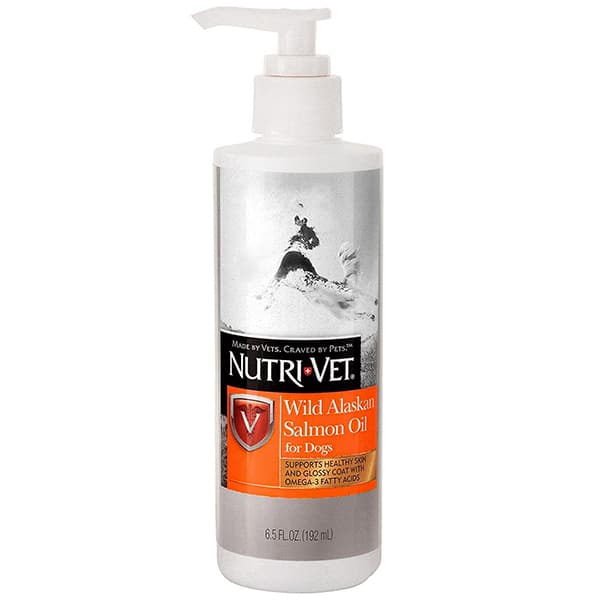 Лососева олія Nutri-Vet Salmon Oil для шерсті собак, 192 мл