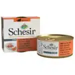 Вологий корм Schesir з тунцем та папаєю для котів, 75 г