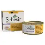Влажный корм для взрослых кошек Schesir с тунцом и манго в бульоне, 75 г