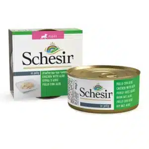 Вологий корм Schesir з куркою для цуценят, 150 г