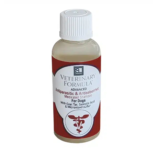 Шампунь Veterinary Formula Advanced антипаразитарний з дьогтем і сіркою для собак