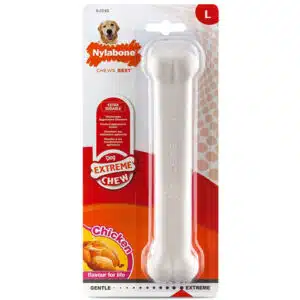Жувальна іграшка-кістка для собак Nylabone Extreme Chew Bone з куркою