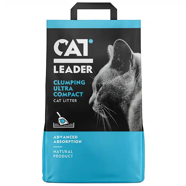 Ультрагрудкувальний наповнювач для котячого туалету Cat Leader Clumping УЛЬТРА КОМПАКТ