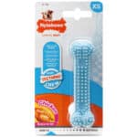 Жувальна іграшка кістка для цуценят Nylabone Puppy Chew Dental Bone зі смаком курки, 9.5x2.5x1.9 см