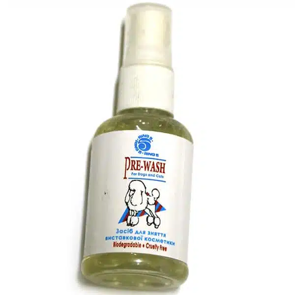 Ring5 Pre-Wash РИНГ5 ЗМИВКА засіб для зняття виставкової косметики у собак та котів, 50 мл