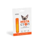 Мегастоп - комплексні краплі для котів (інсектоакарицид, антигельмінтик), 1 піпетка