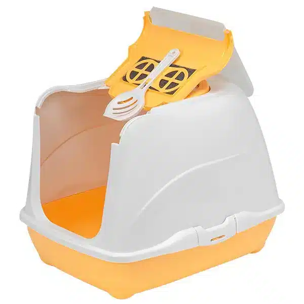 Закритий туалет з кришкою, що відкривається Moderna Flip Cat Jumbo для котів, 58х45х42см