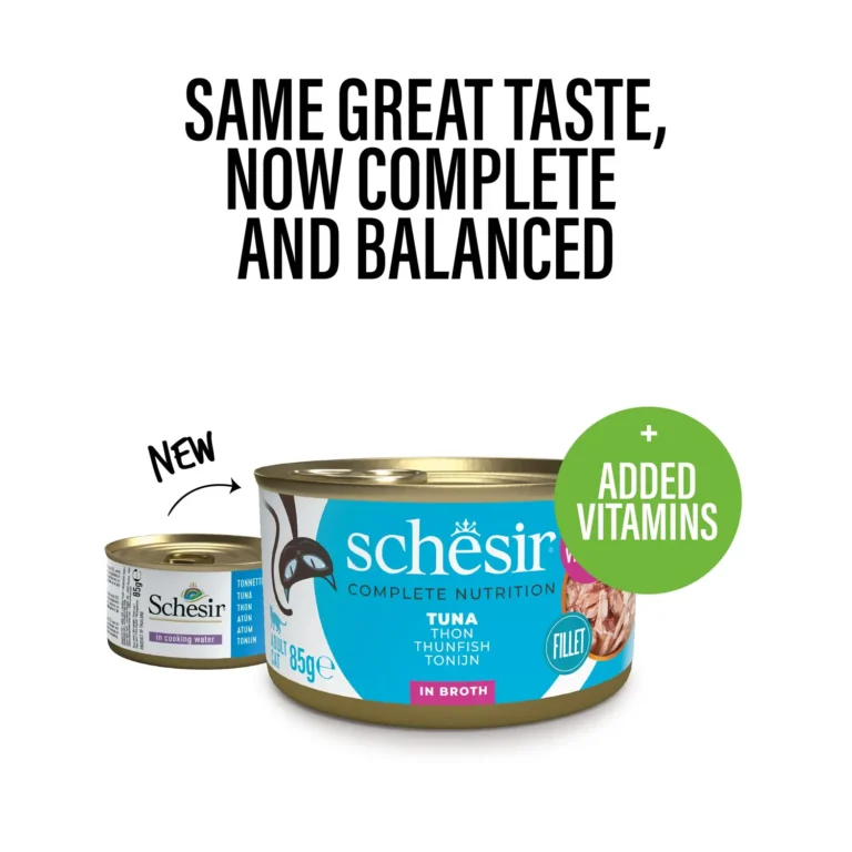 Вологий корм для котів Schesir Tuna тунець в бульйоні, 85г