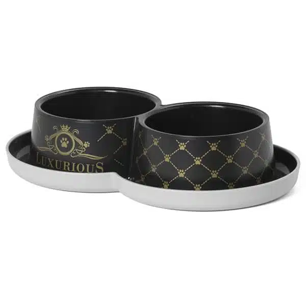 Подвійна миска Moderna Double Trendy Dinner Luxurious для котів, 2x350 мл