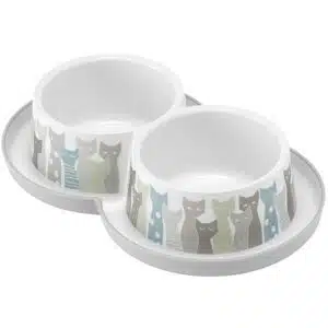 Подвійна миска Moderna Double Trendy Dinner Maasai для котів, 2x350 мл
