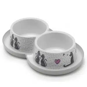 Подвійна миска Moderna Double Trendy Dinner Cats in Love для котів, 2x350 мл