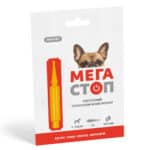 Мегастоп - комплексні краплі для собак (інсектоакарицид, антигельмінтик), 1 піпетка