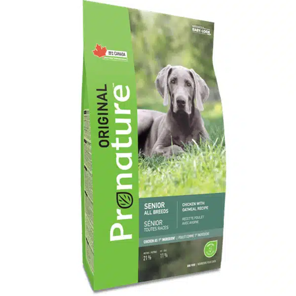 Pronature Original Senior Chicken With Oatmeal ПРОНАТЮР ОРІДЖИНАЛ СЕНЬЙОР КУРКА корм для літніх та малоактивних собак