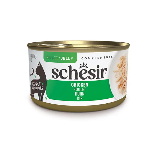 Вологий корм Schesir з куркою для котів, 70 г