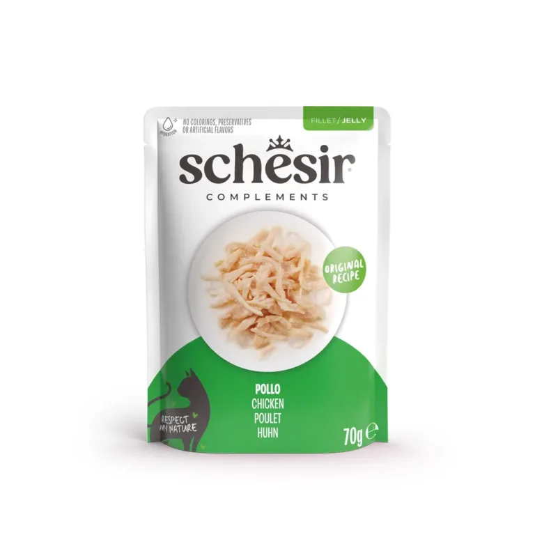 Вологий корм Schesir з куркою для котів, 70 г